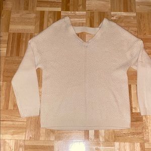 Cream Heavy Knit Sweater